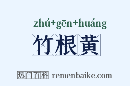 竹根黄是什么意思的图片
